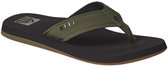 Reef The Layback black/Olive Heren Slippers - Zwart/Olijfgroen - Maat 46