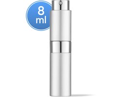 Scenty® - Parfum Verstuiver Navulbaar - Mini Parfum Flesje - Leeg - Reisflesje - Zilver - Altijd fris!
