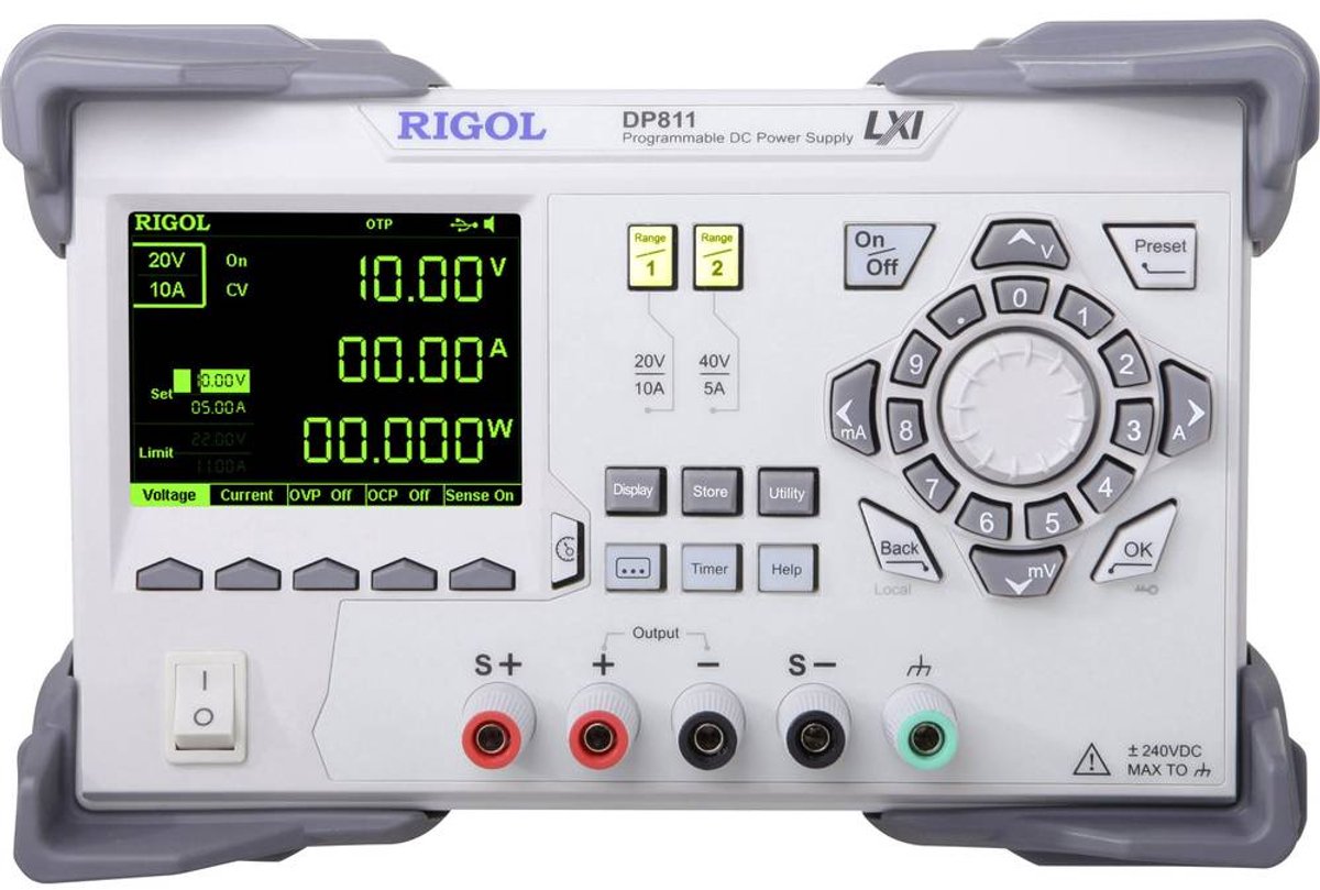 Rigol DP811 Labvoeding, regelbaar 0 - 40 V/DC 0 - 10 A 200 W Aantal uitgangen: 1 x