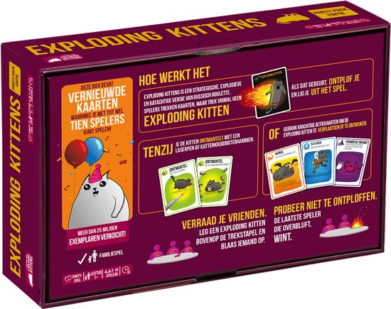 Exploding Kittens Party Pack – Nieuwe Editie – Nederlandstalig ...