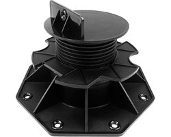 NAIZY voetstuk terras voetstuk WPC verstelbare voetstuk hoogte verstelbaar 60-140mm joist voetstuk verstelbare voetstukken plaat voetstuk hout voor terras platen keramische steen betontegels (60-140mm, 20 stuks)