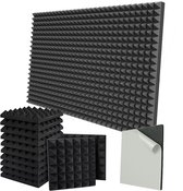 Noppenschuim - zelfklevend - 100cm x 50 cm x H - Dibapur schuim (100cm Noppenschuim - zelfklevend - 100cm x 50 cm x H - Dibapur schuim (100cm