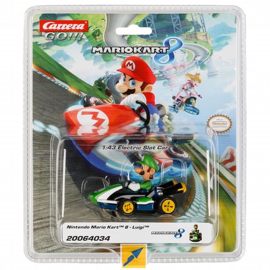 Carrera Go!!! Speelgoedvoertuig - GO!!! Nintendo Mario Kart 8 - Luigi in Kart auto van Carrera — afbeelding 4