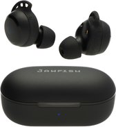 Jawfish Pro Sport TX 100% Draadloze Oordopjes – Zweet- en Regenbestendig - Super BASS - USB-C - Wingtips - Sport Oortjes Bluetooth 5.4 Wireless Earbuds - Qi Draadloos opladen - Passive Noise Cancelling - True Wireless EarBuds - 7u op 1 lading