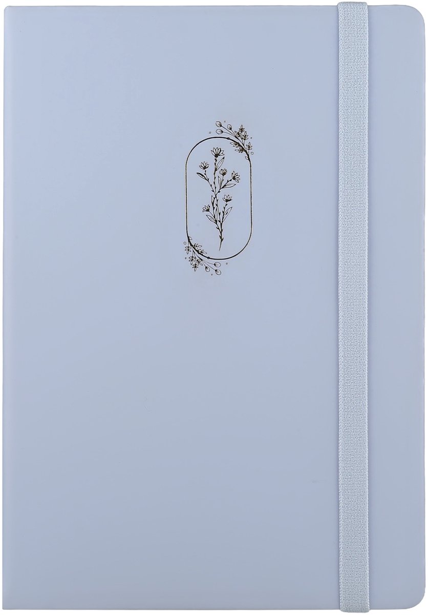 Victoria's Journals - Notitieboek A5 - 160 gsm - Luxe Vegan Leer Hardcover - Gelinieerd - Lichtpaars
