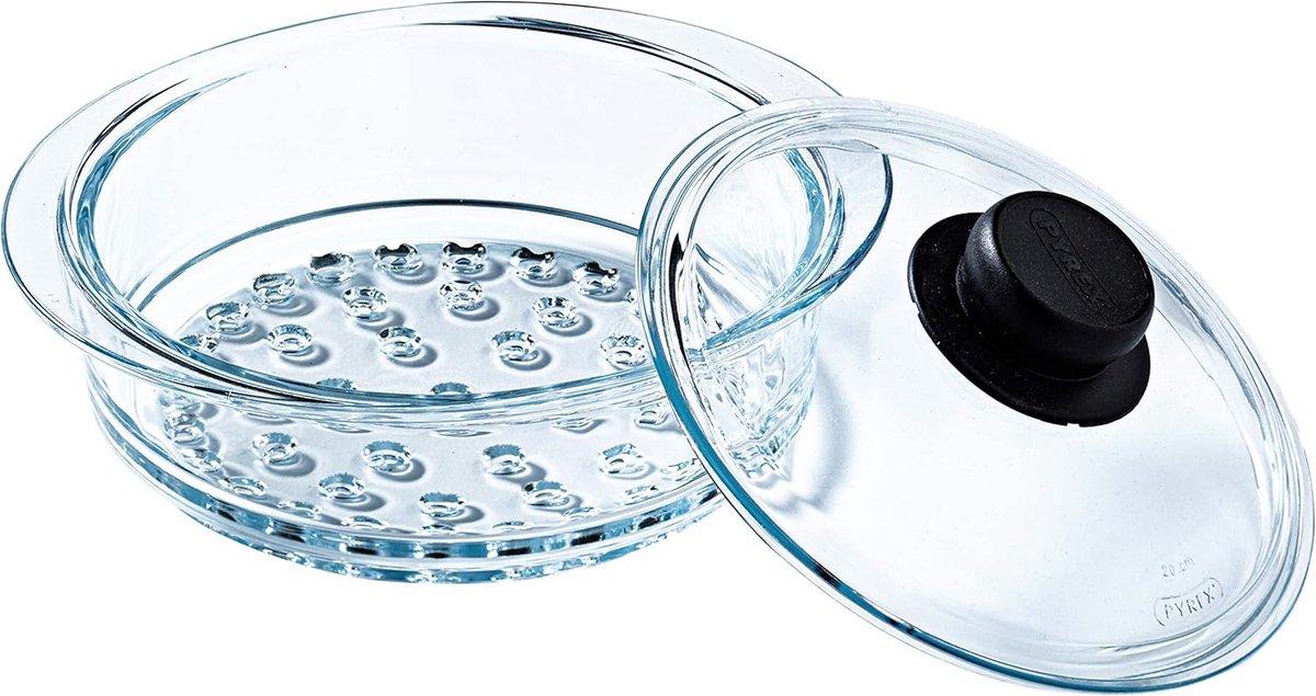 Stoommand met deksel 20 cm - Gezond koken met stoom