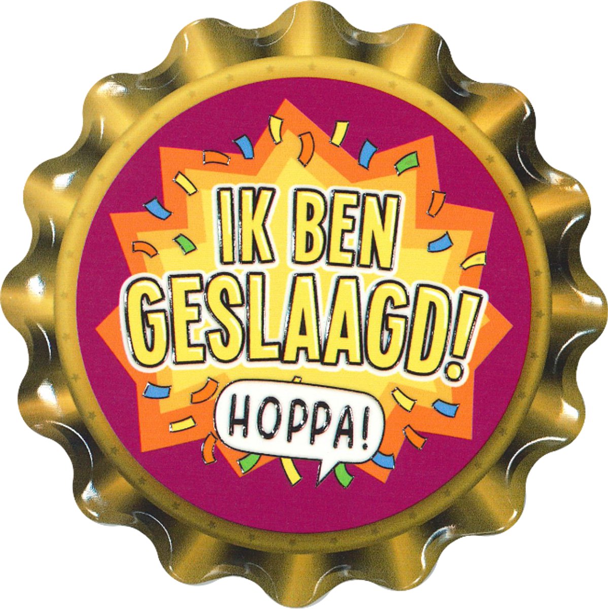 Cap coaster - Geslaagd hoppa