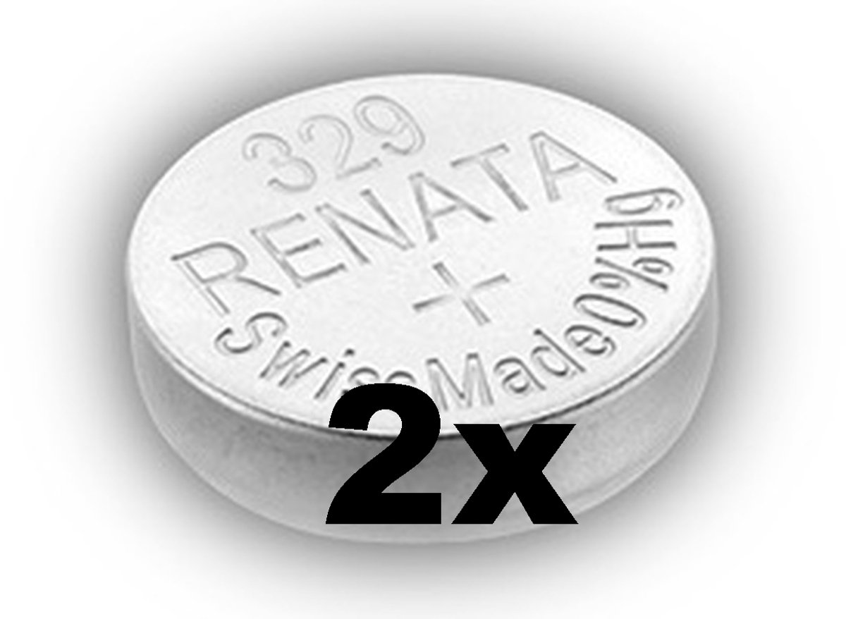 Renata 329- SR731SW zilveroxide knoopcel horloge batterij 2(twee) stuks