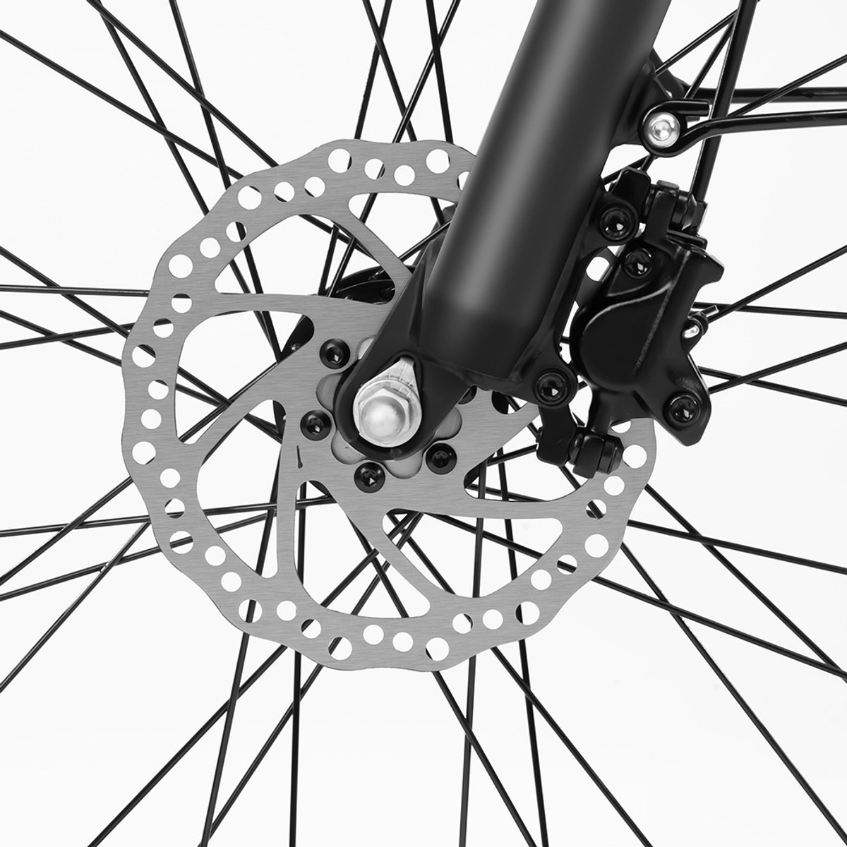 Eleglide T2 elektrische fiets, 250W motor, 36V 13Ah accu, 27,5*2,1 inch banden, maximumsnelheid 25 km/u, maximaal bereik 100 km, hydraulische schijfremmen, verende voorvork met lockout, Shimano 7-speed, LCD-scherm, app-bediening--gratis spatbord - afbeelding 3