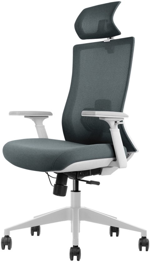 Office Hero® Trader X2 Ergonomische Bureaustoel - Bureaustoelen voor Volwassenen - 3D Armleuningen - Gemonteerd Geleverd - Grijs