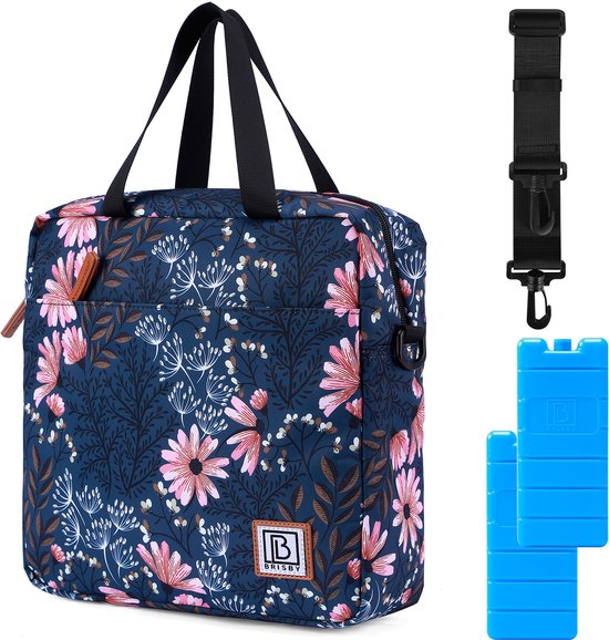 Brisby Koeltas 7L Japanese Flower + 2 Brisby Thermosbekers Japanese Flower – Complete Lunch-set voor Onderweg! van Brisby — afbeelding 2