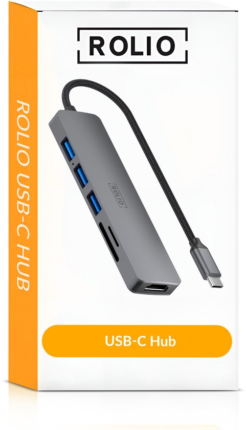 Rolio USB C Hub - 4K HDMI - Premium Kwaliteit - Universeel