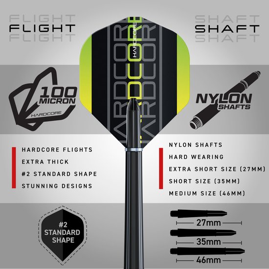 RED DRAGON - 200-Delig Dart-accessoirepakket Met vluchten, Dartschachten en Accessoires van Red Dragon — afbeelding 2