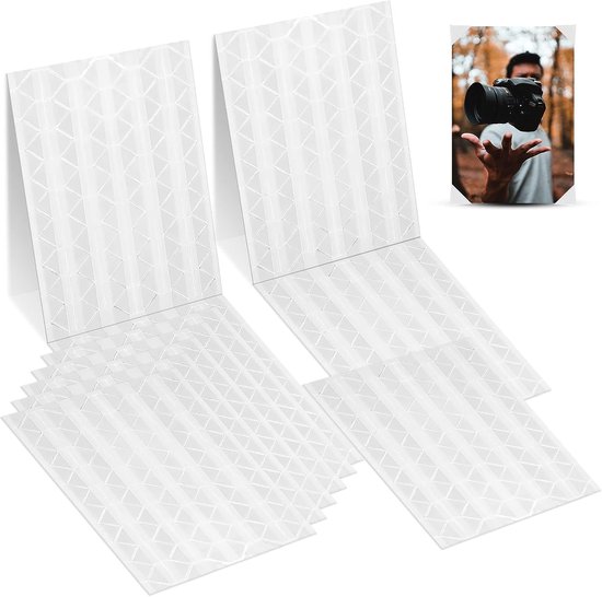 5 vellen zelfklevende hoeken voor fotoalbum, scrapbooking, DIY, zwart