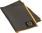 Natural fitness Yoga mat handdoek grijs/geel