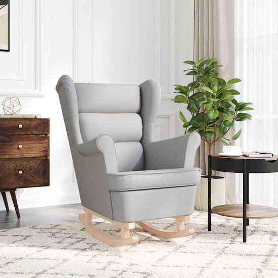 Canapé fixe en velours Nancy - 196 x 81 x 80 cm - 3 Places - Gris