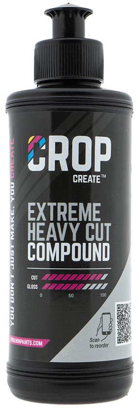 CROP Extreme Heavy Cut Compound - 250 ml - Auto Polijsten Extra Grof Polijstmiddel - Verwijdert Diepe Krassen en Oxidatie - Professionele Polijstpasta