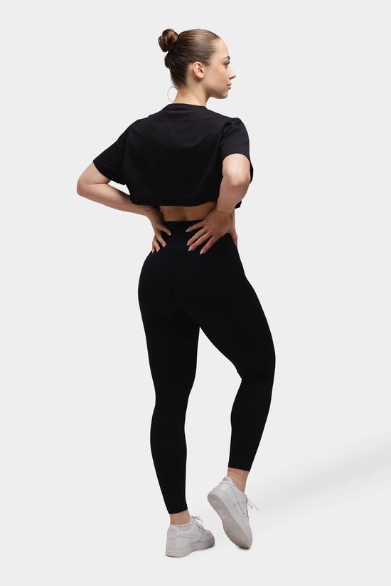 Breaking Limits Sportlegging Dames - High Waist - Bum Scrunch - Zweetafvoerend - Squatproof - Zwart - Maat M van Merkloos — afbeelding 5