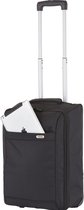 TravelZ Handbagage 51cm - Handbagagekoffer opvouwbaar - Ultralicht 1,7kg met 2 wiel - Zwart