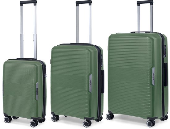TravelZ Swinger Kofferset – 3-delig – Groen