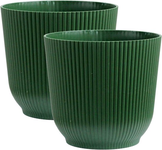 House Doctor Plantenpot ( set v. 2) Groef Bruin