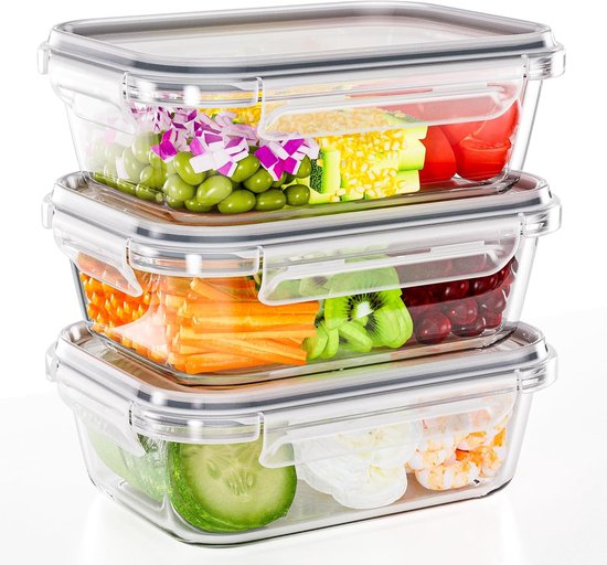 Savoré Kitchen Vershoudbakjes Set - Meal Prep Bakjes - Diepvriesbakjes