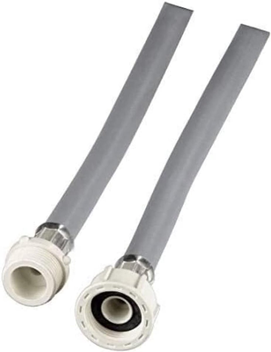Verlengslang voor koudwatertoevoer - 2,5 m - grijs/wit - 1 stuk