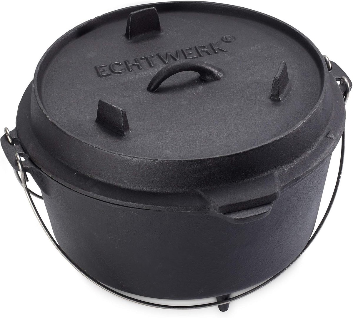Dutch Oven Kookpan - Gietijzer - 8L - Ideaal voor BBQ en Grill