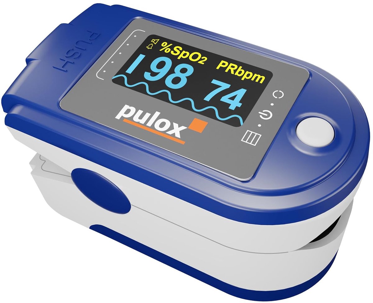 Pulsoximeter met LCD-kleurenscherm en Alarmfunctie voor Nauwkeurige Zuurstofsaturatie Meting