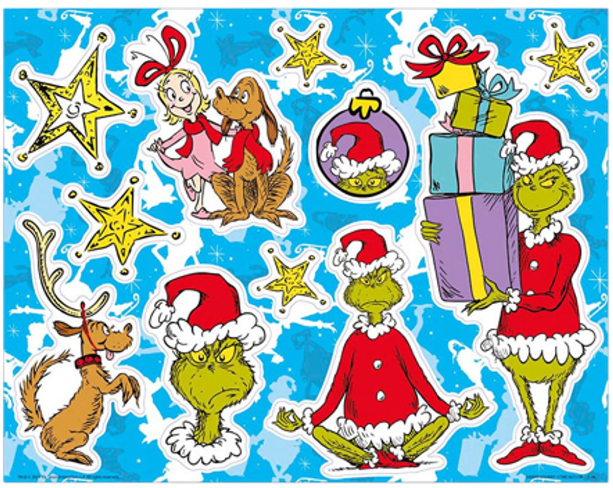 The Grinch XL verplaatsbare raamstickers - 11 grote stickers - Speelgoed Kinderen - Knutselen - Voor meisjes en jongens - Ook voor kleuters - Vanaf 3 jaar - Totum — afbeelding 4