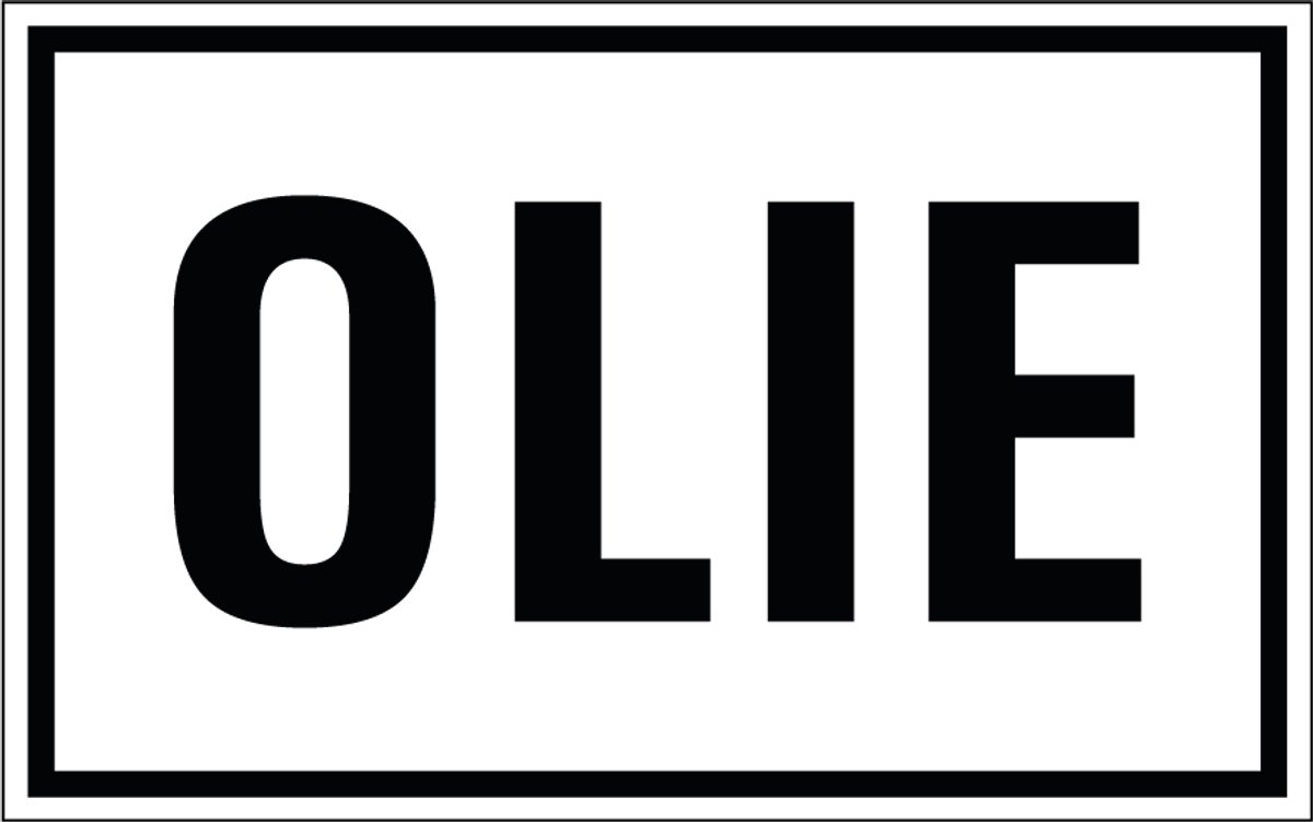 Olie sticker 320 x 200 mm