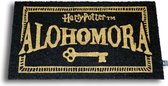 Harry Potter Deurmat Alohomora 43 x 72 cm Zwart/Goudkleurig