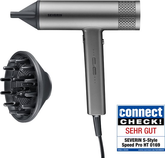 Severin HT 0169 Föhn "S-Style Speed ​​​​Pro" in aluminium