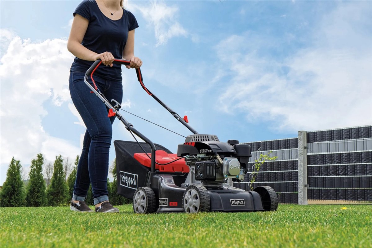 Scheppach Grasmaaier Benzine MP132-40 - 40cm maaibreedte - 4-takt - 131cc - 3,3pk - In 3 maaihoogtes instelbaar: 30-66mm - Voor tuinen tot 600m² - met 35L opvangbak – foto 7