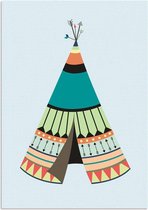DesignClaud Tipi - Indianen stijl - Tribal B2 poster (50x70cm)