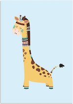DesignClaud Giraffe - Indianen stijl - Tribal B2 poster (50x70cm)
