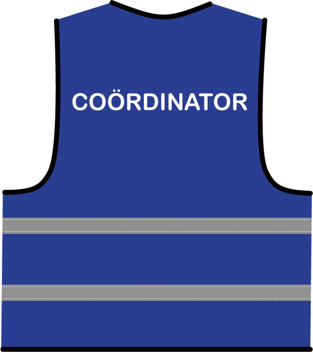 Coördinator hesje blauw