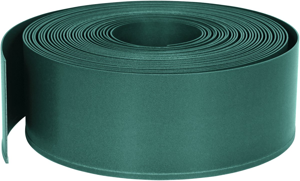 Aufun 10M X 12 cm Gazon Randen Flexibel Borderrand Ronde Tuin Rand Stevig Bed Frame Voor Hoeken Onzichtbaar Gazon Randen Plastic, Groen