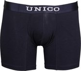 Mundo Unico - Heren - Katoenen Boxershort  Profundo Medio  - Blauw - XXL