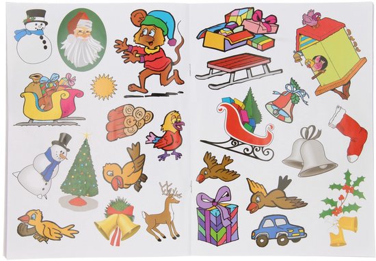 Verhaak Kerst Sticker- En Kleurboek A4