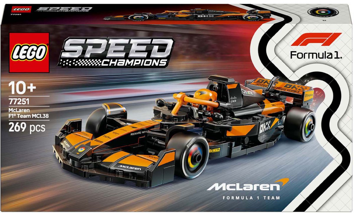 LEGO Speed Champions McLaren F1 Team MCL38 racewagen Set - 77251 — afbeelding 20