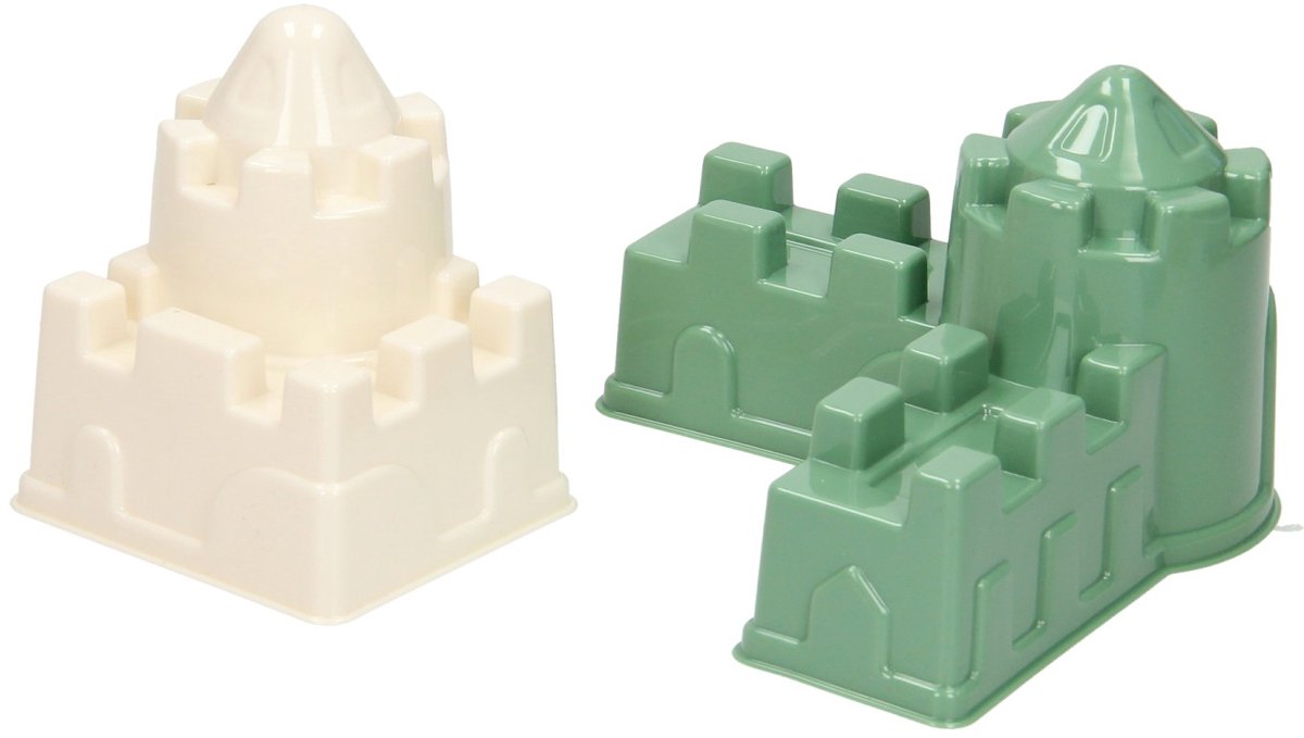 Cavallino Kasteel Zandvormen Pastelkleuren 4st.