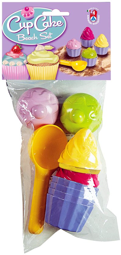 Androni Cupcake zandvormenset - 9-delig voor strand, speeltuin en zandbak