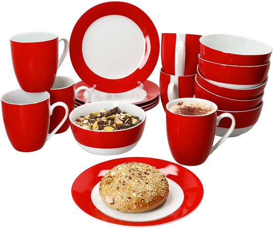 6x Weihnachtstraum Eierbecher mit Ablage Porzellan 6 Pers. Frühstück Weihnachten