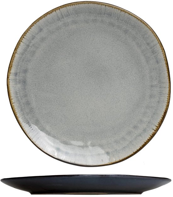Assiettes plates Cookinglife Nola Warm Grey ø 27 cm - 6 pièces