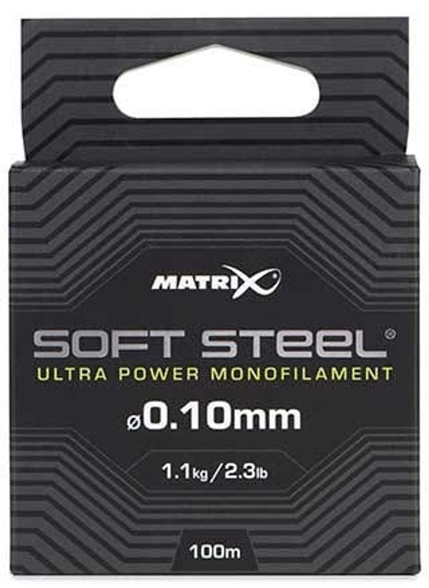 Matrix Soft Steel Ultra Power Monofilament 100m - Maat : 0.14mm