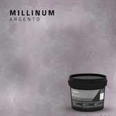 Muurverf Zilver Metalic 1 L ,decoratieve verf voor binnen en buiten