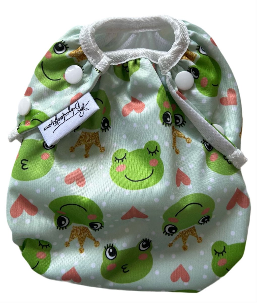 Wasbare zwemluiers baby - Kikker design - 3-15kg