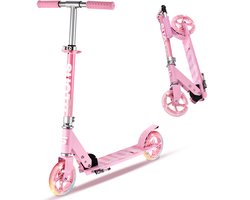 Suotu Kinderstep - 145mm Lichtgevende Wielen - Step - Speelgoed Jongens/Meisjes - Max stuurhoogte: 85 cm - tot 50 kg - Aluminium - Roze Suotu Kinderstep - 145mm Lichtgevende Wielen - Step - Speelgoed Jongens/Meisjes - Max stuurhoogte: 85 cm - tot 50 kg - Aluminium - Roze