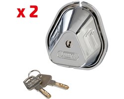 Bedrijfswagen slot 2x | Bestelwagen | auto | deurslot | 6 fixatiepunten | te gebruiken voor schuifdeuren en scharnierende deuren van bestelwagens